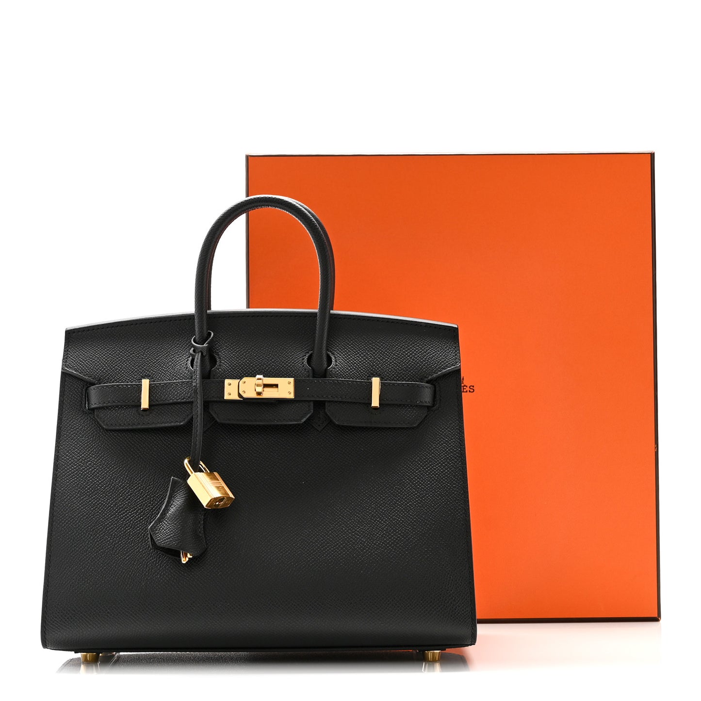 Epsom Birkin Sellier 25 Black