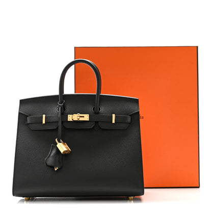 Hermes Epsom Birkin Sellier 25 Black 11 of 11