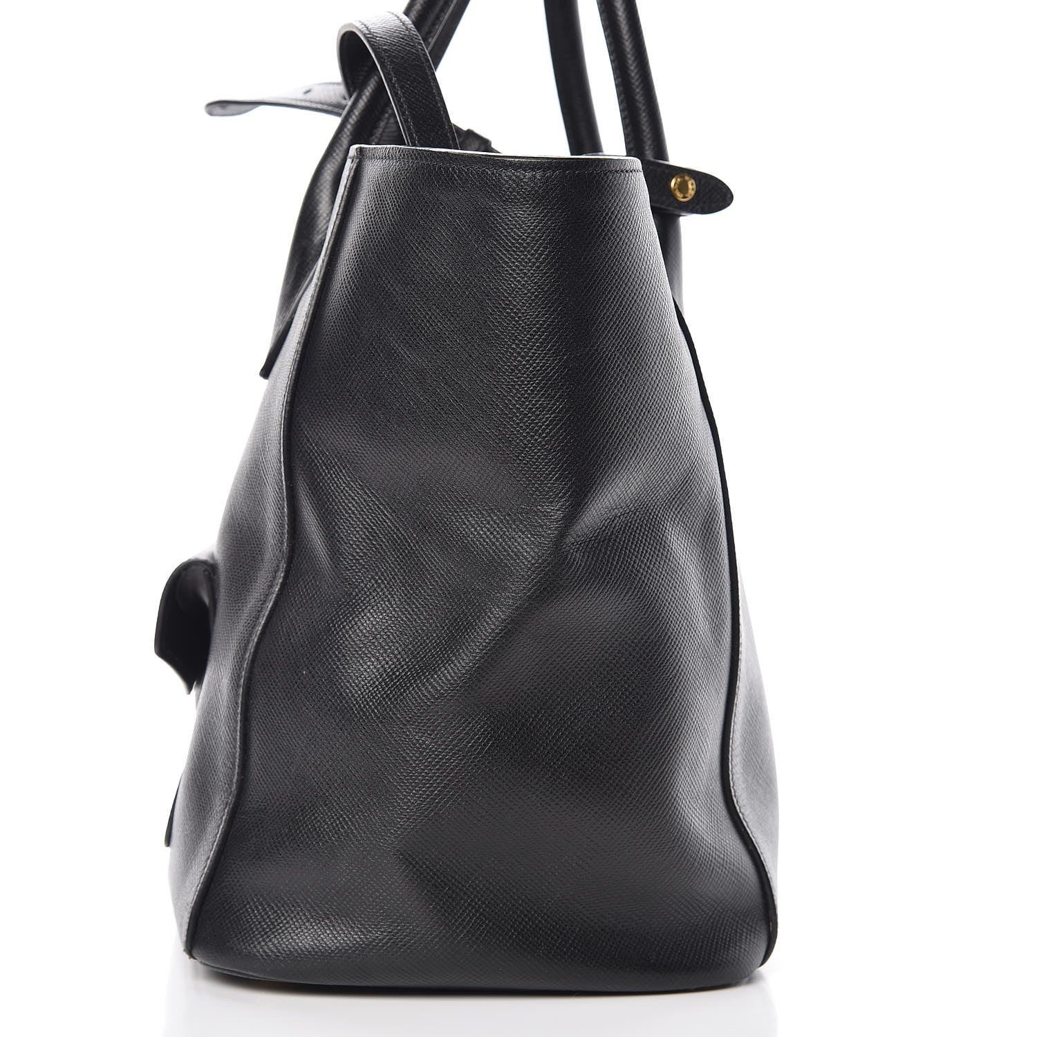 Prada Saffiano Cuir Front Pocket Tote Black 20 of 20