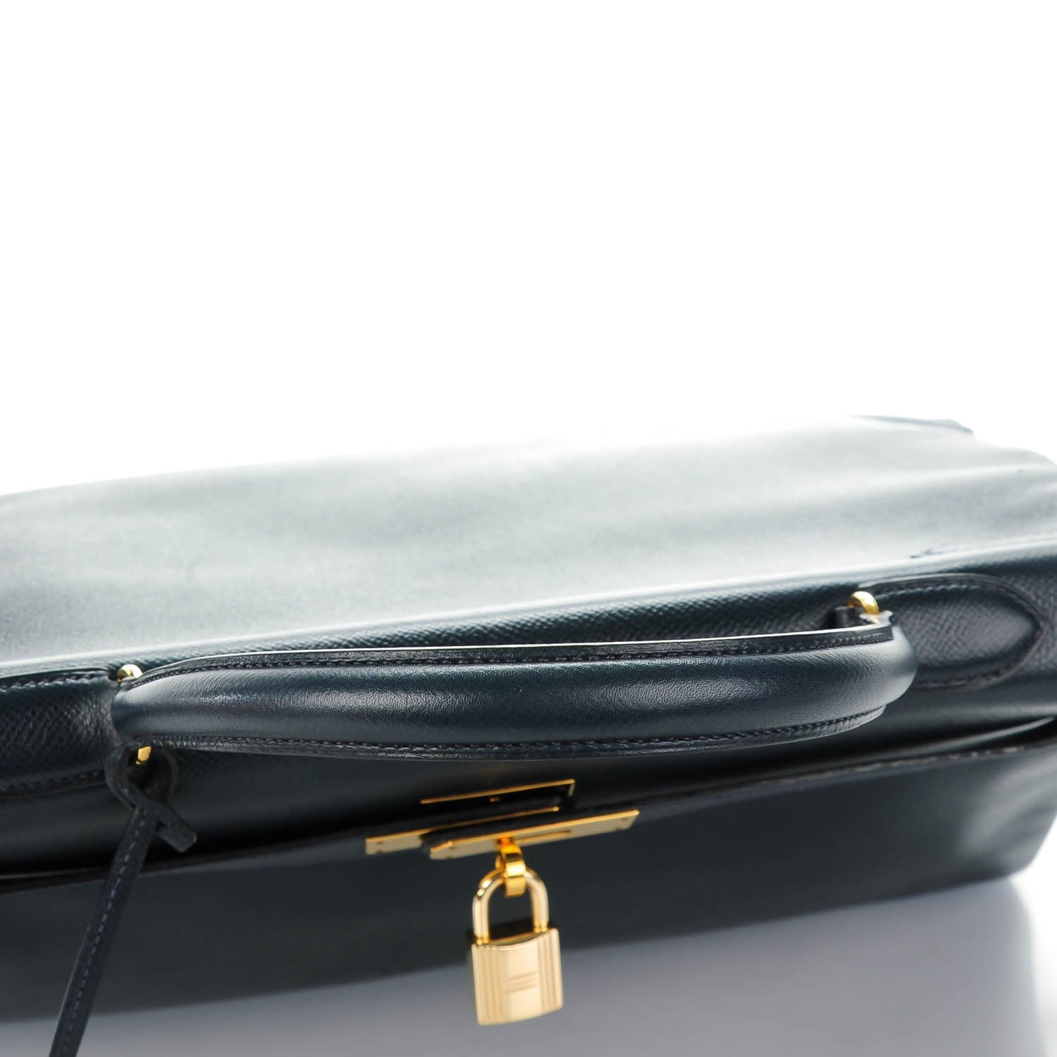 Hermes Courchevel Kelly Retourne 35 Bleu Marine 21 of 27