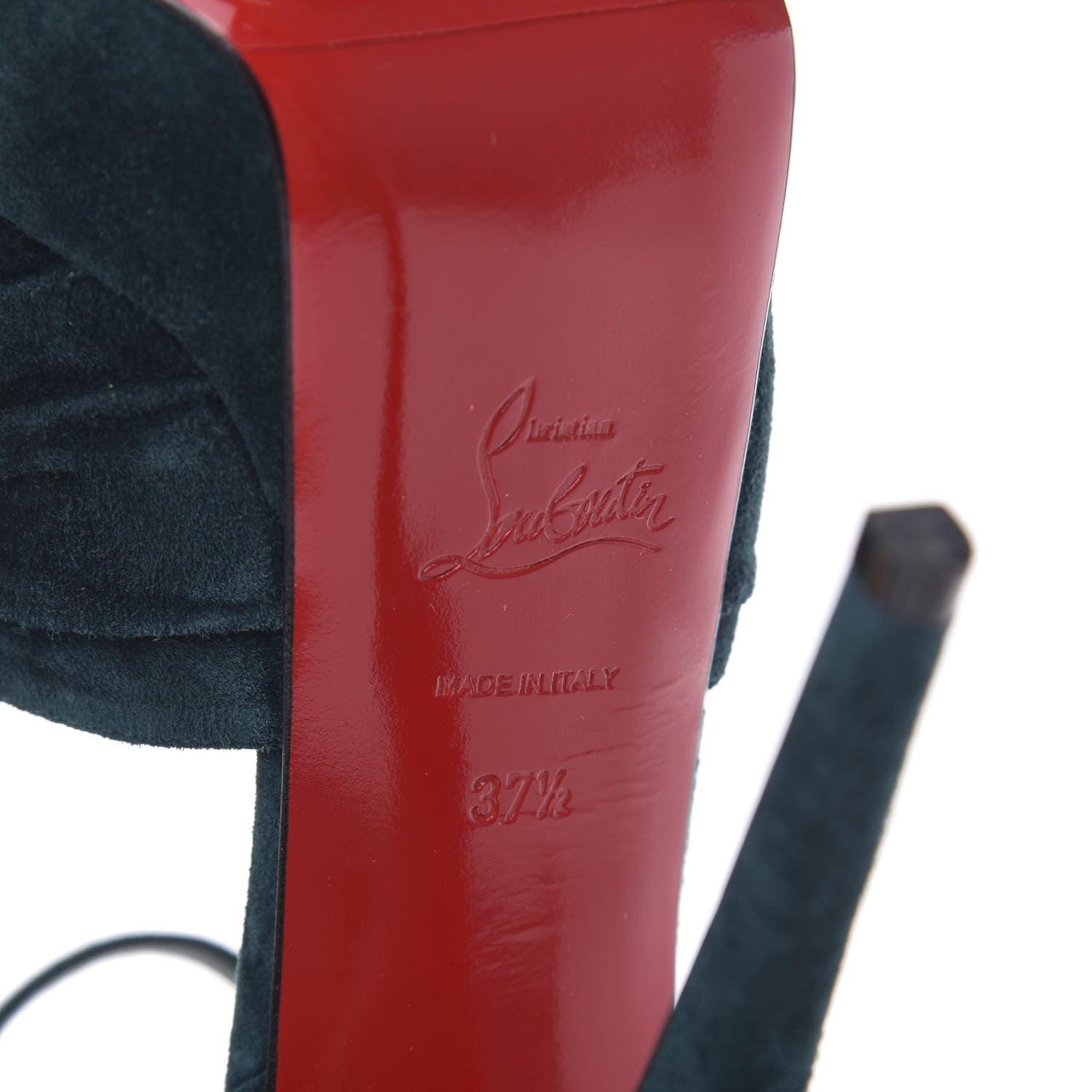 Christian Louboutin Veau Velours Ionescadiva 150 Pumps 37.5 Lagune 6 of 8
