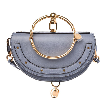 Chloe Calfskin Small Nile Bracelet Minaudiere Bag Washed Blue 1 of 8