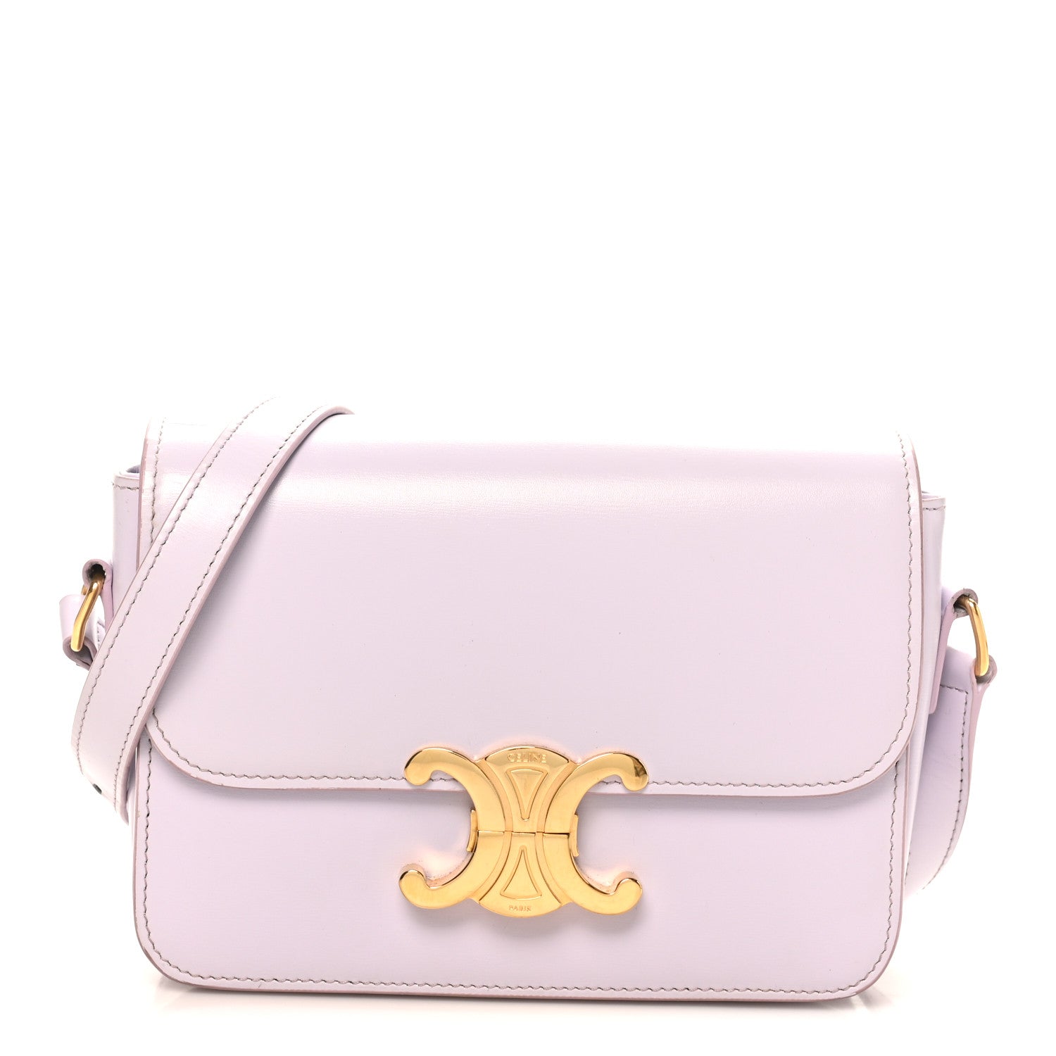 Celine Shiny Calfskin Teen Triomphe Light Lavender 7 of 9