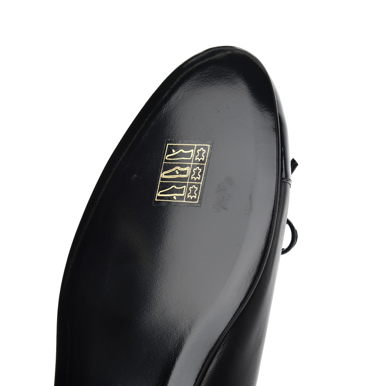 Chanel Lambskin Patent Calfskin CC Cap Toe Ballerina Flats 39 Black 11 of 16