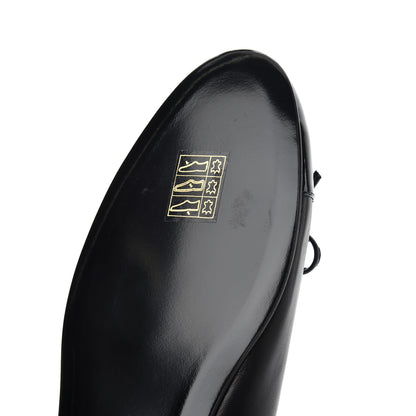 Chanel Lambskin Patent Calfskin CC Cap Toe Ballerina Flats 39 Black 11 of 16