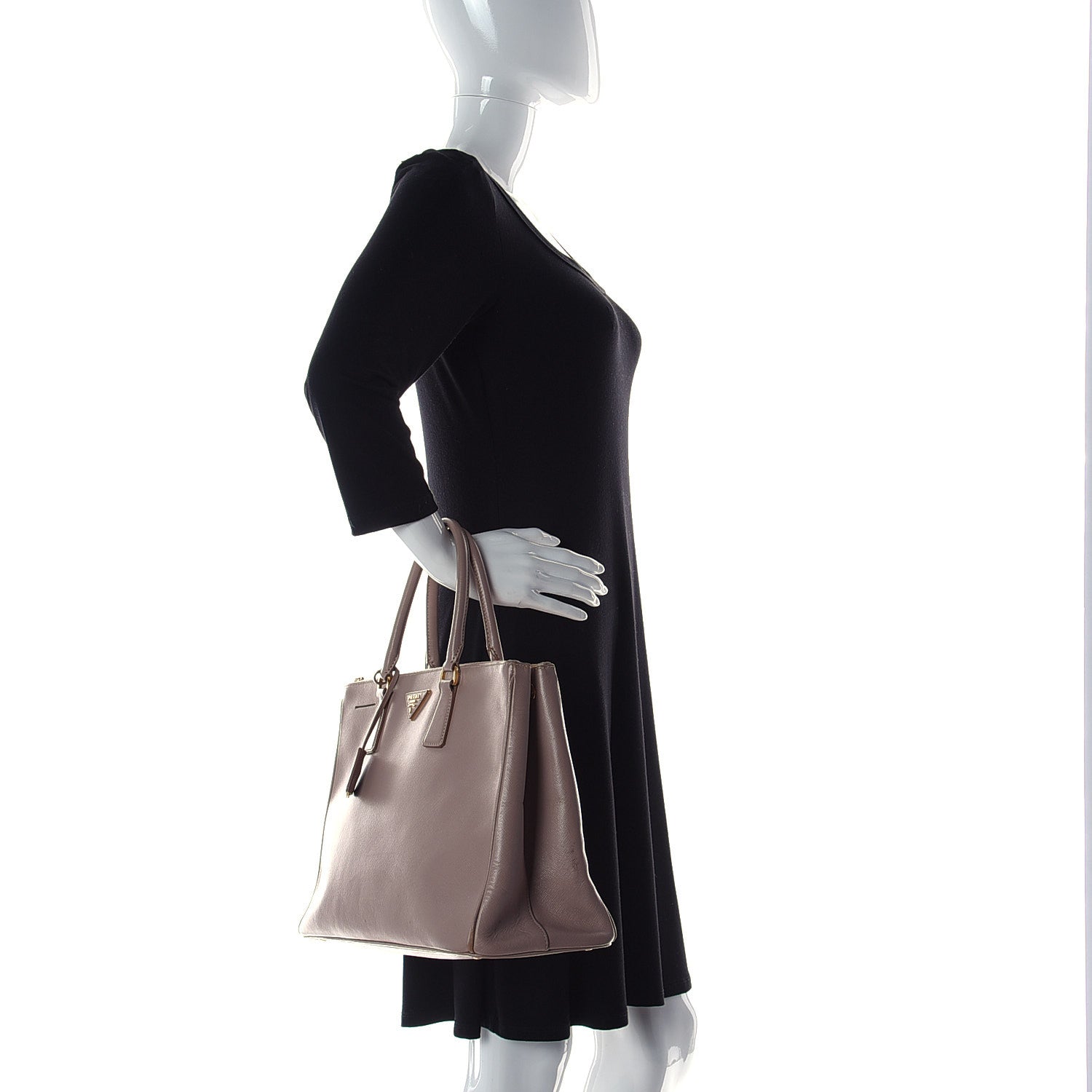 Prada Saffiano Large Galleria Double Zip Tote Cammeo 2 of 7