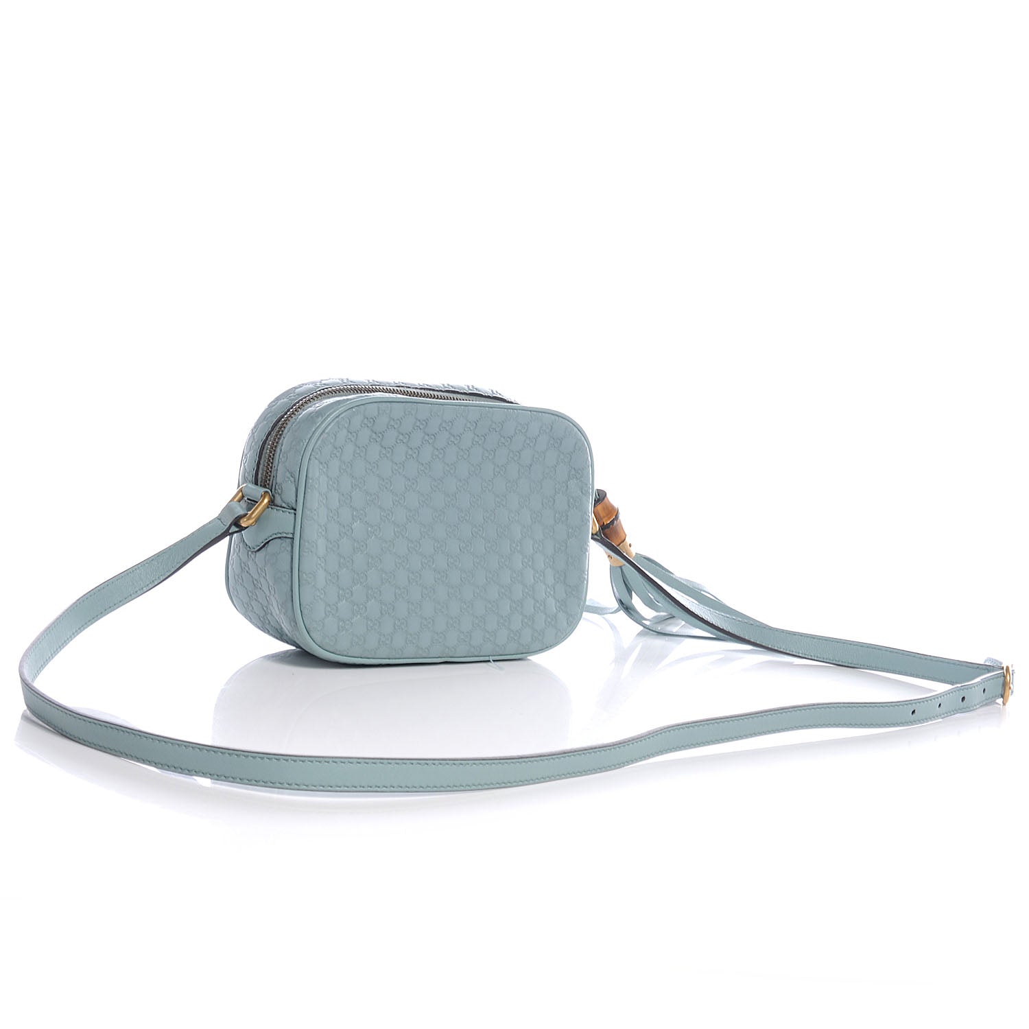 Gucci Soft Microguccissima Sunshine Disco Crossbody Bag Blue 3 of 8
