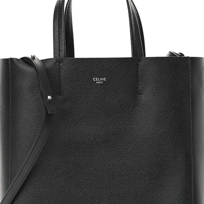 Celine Grained Calfskin Small Vertical Cabas Black 8 of 11