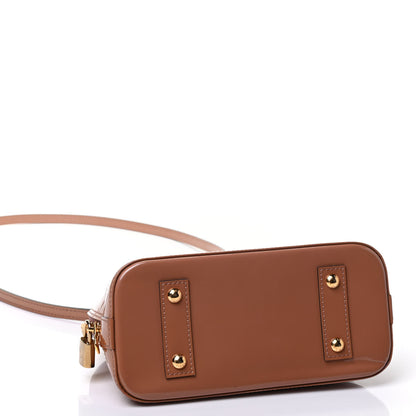 Louis Vuitton Vernis Alma BB Rose Velours 3 of 4