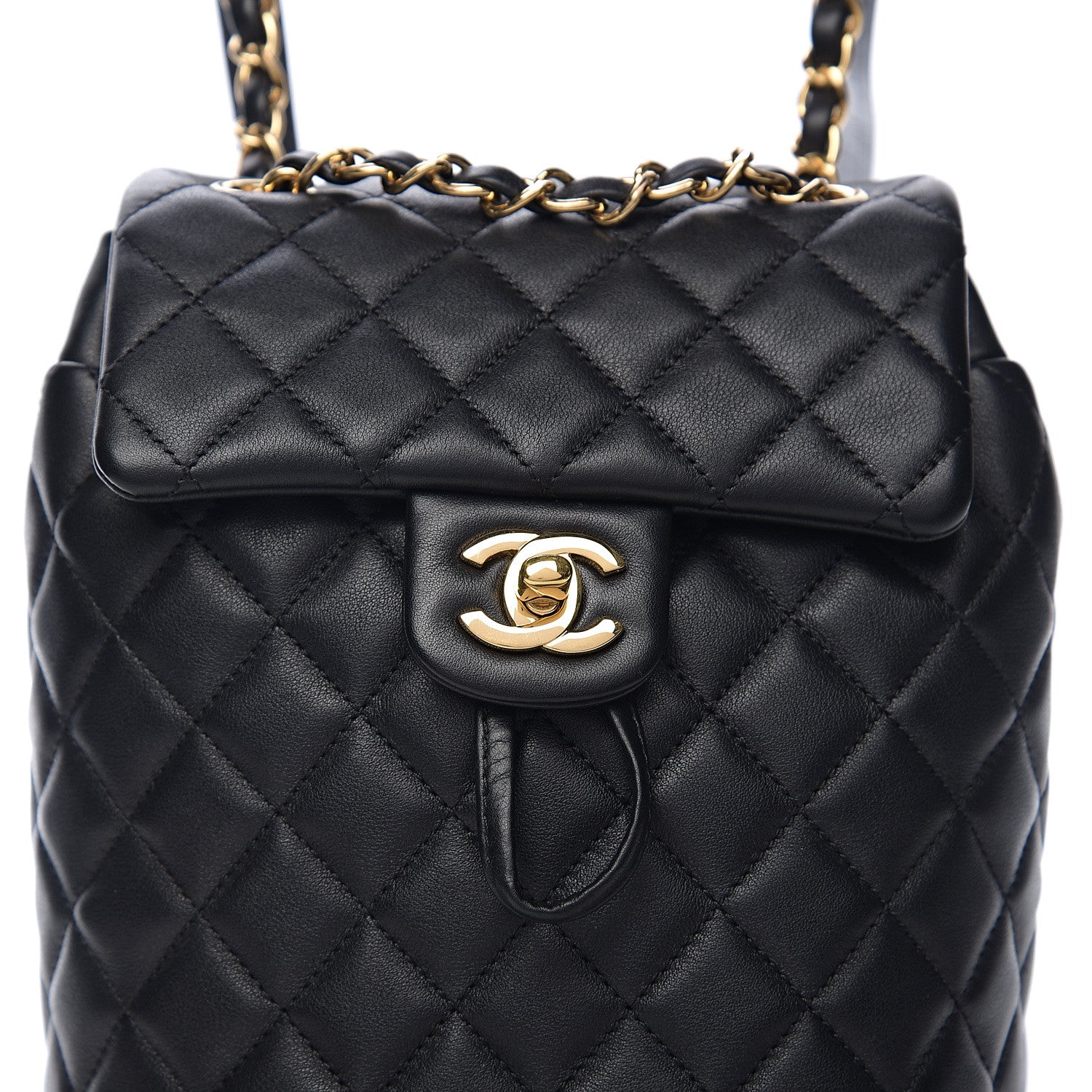 Chanel Calfskin Quilted Mini Urban Spirit Backpack Black 9 of 10