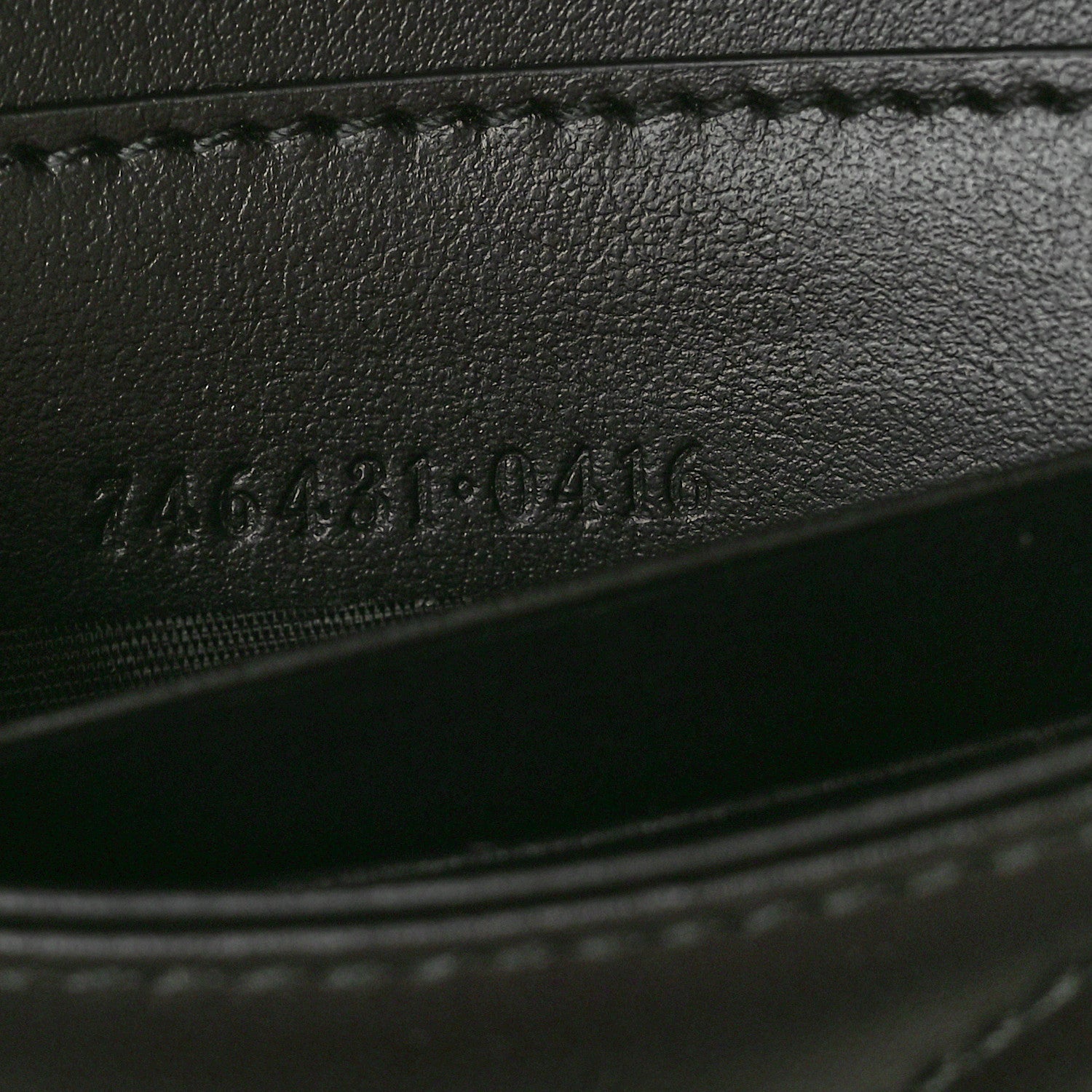 Gucci Calfskin Matelasse Mini GG Marmont Chain Half Moon Crossbody Bag Black 7 of 10