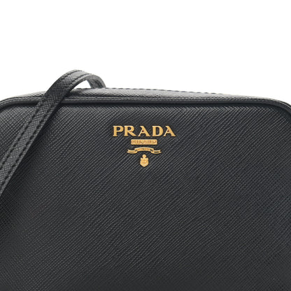 Prada Saffiano Mini Camera Crossbody Bag Black 8 of 11
