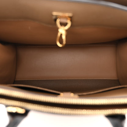 Louis Vuitton Taurillon City Steamer MM Sesame Kombu Black 5 of 10