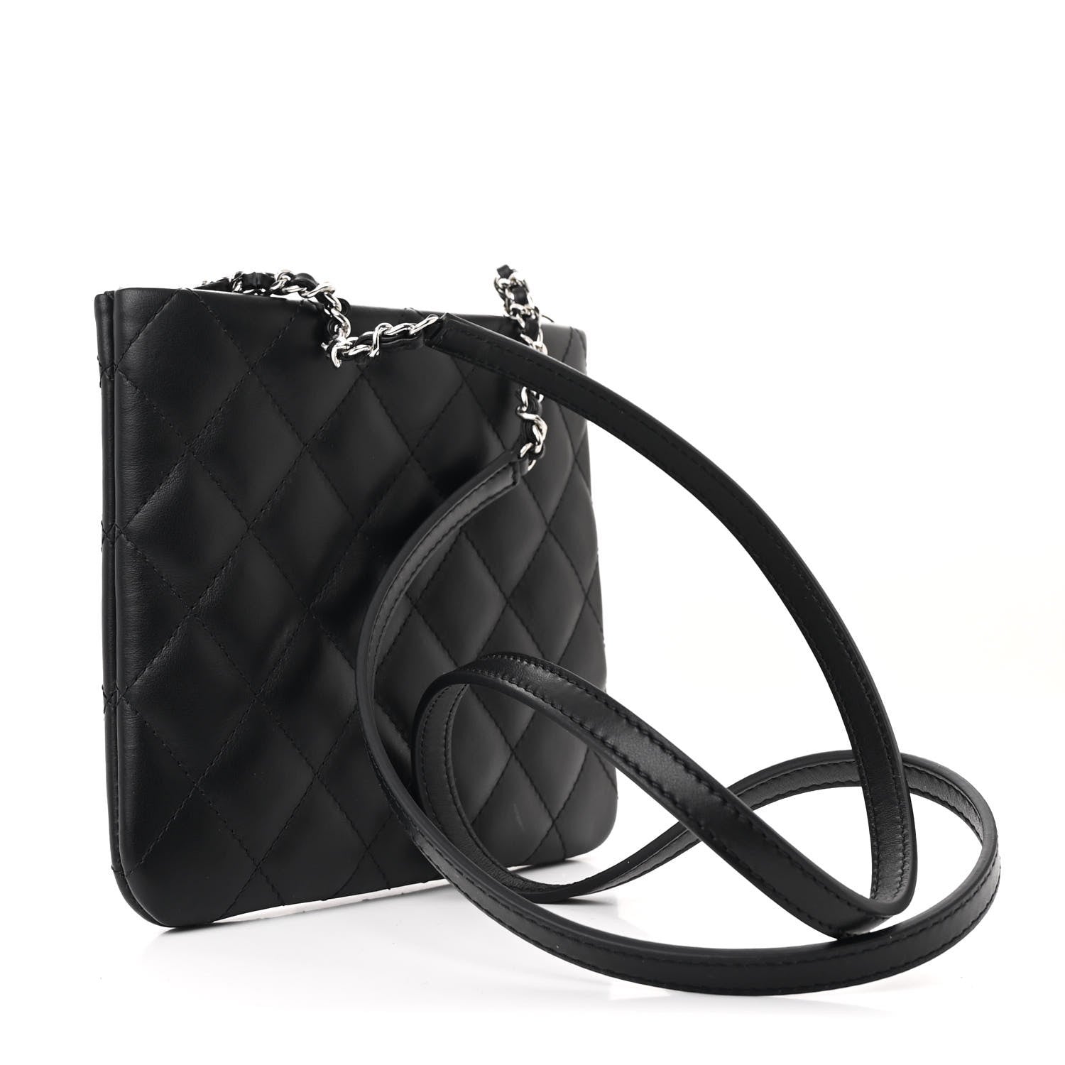 Chanel Lambskin Quilted Crossbody Bag Black 3 of 11