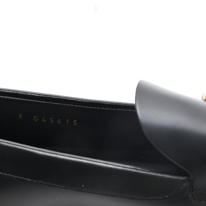 Chanel Calfskin Crystal CC Mocassin Loafers 39 Black 9 of 10