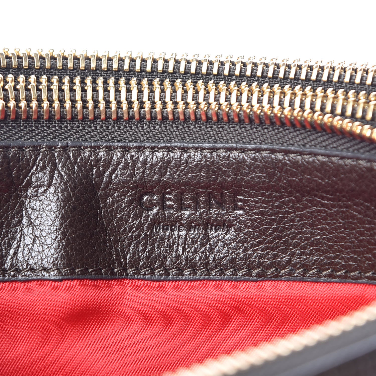 Celine Grained Lambskin Small Trio Crossbody Bag Brown 8 of 12