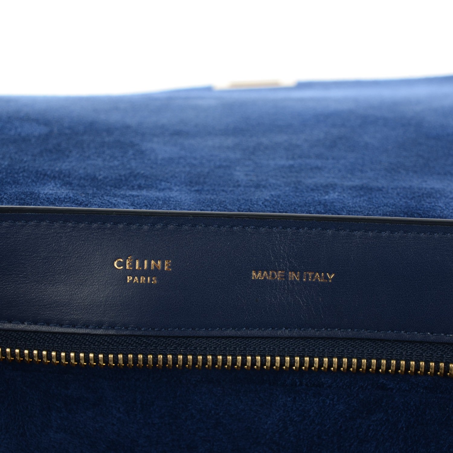Celine Smooth Calfskin Medium Trapeze Indigo 7 of 8