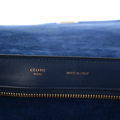 Celine Smooth Calfskin Medium Trapeze Indigo 7 of 8