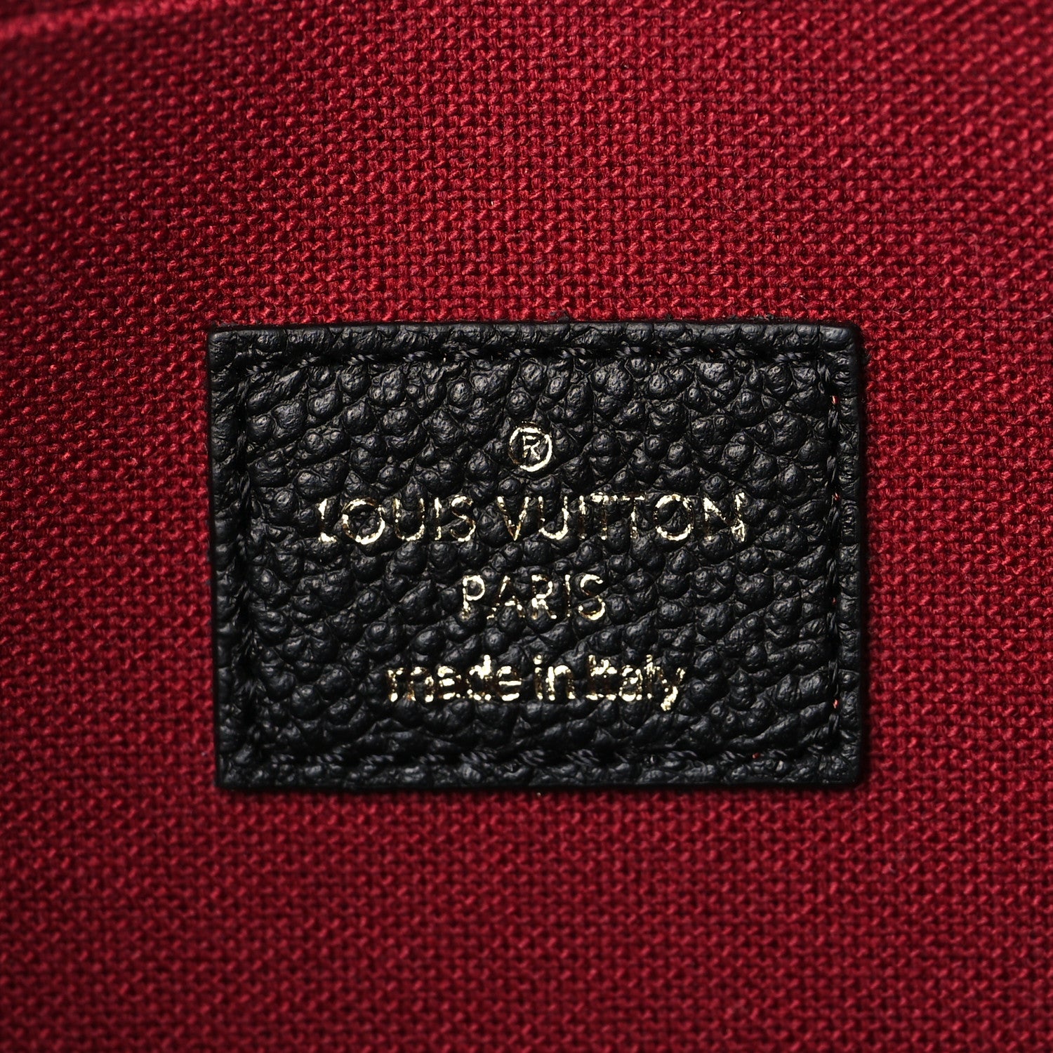 Louis Vuitton Empreinte Monogram Giant Felicie Pochette Black Beige 5 of 9