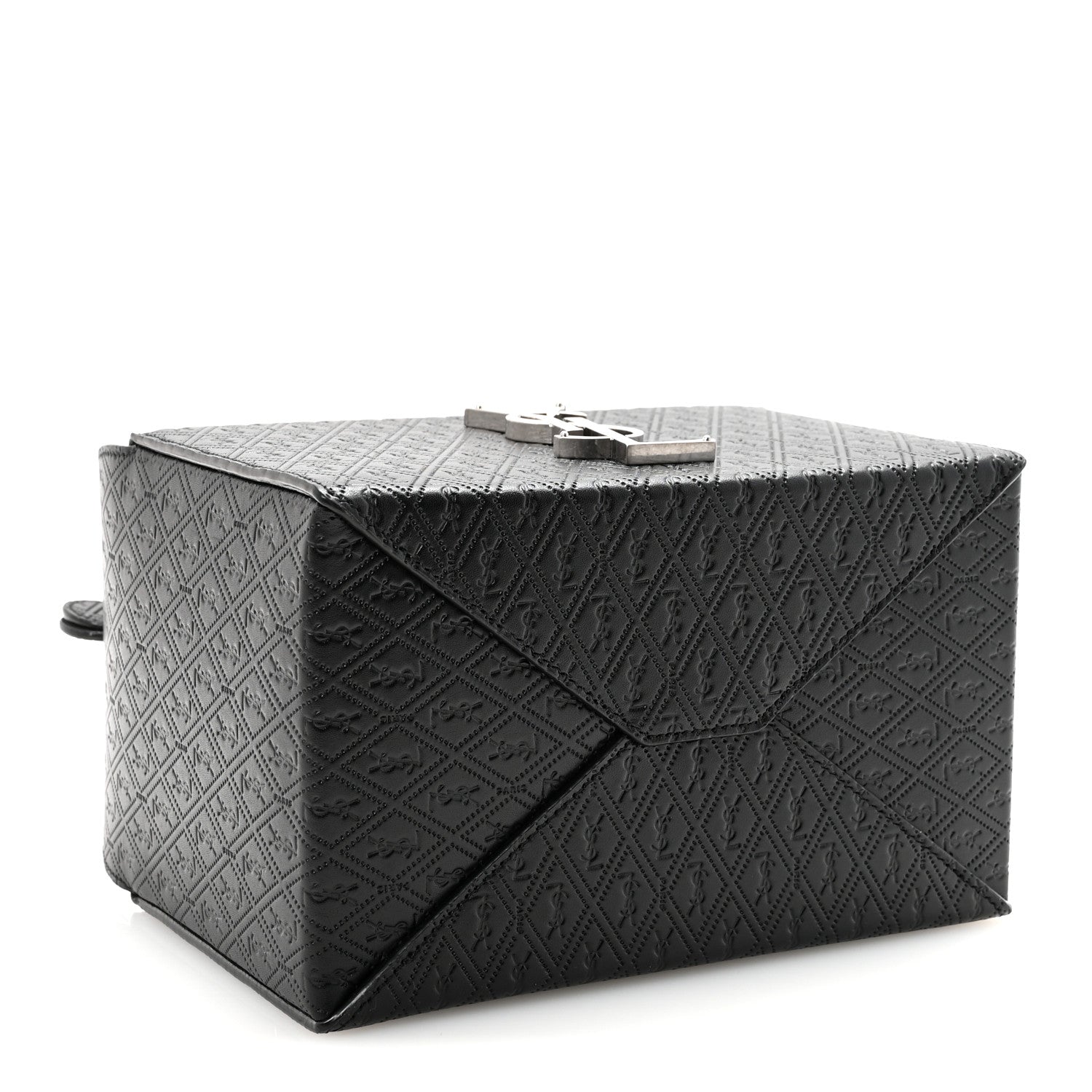 Saint Laurent Calfskin Monogram Take Away Box Black 4 of 10
