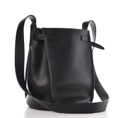 Celine Smooth Calfskin Long Strap Big Bucket Bag Black 3 of 8