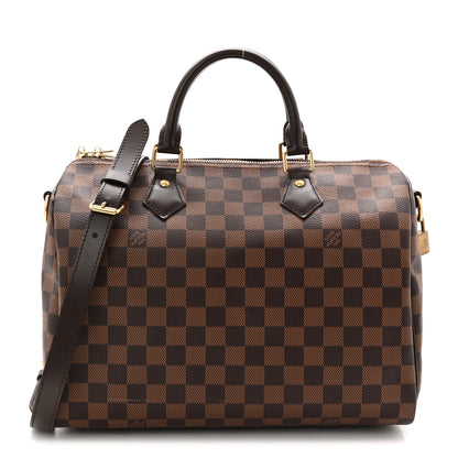 Louis Vuitton Damier Ebene Speedy Bandouliere 30 1 of 10