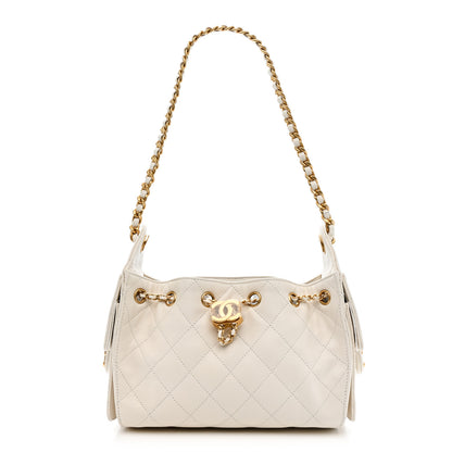 Chanel Caviar Quilted Mini Chanel 25 Handbag White 1 of 11