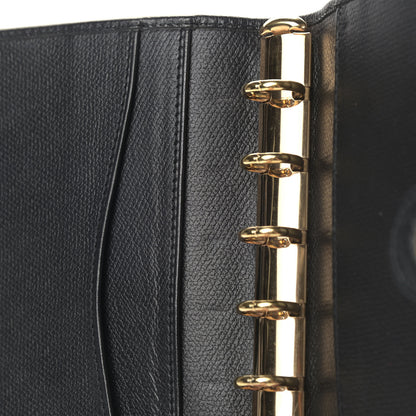Chanel Grained Calfskin CC Button Pocket Agenda Cover Black 5 of 6