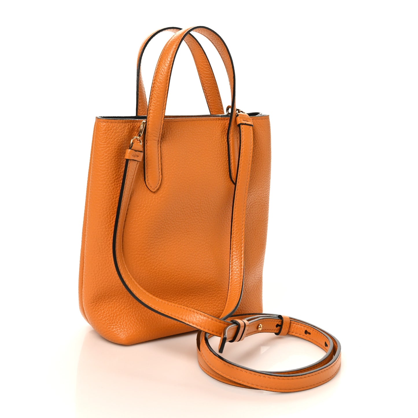 Tumbled Calfskin Gancini Mini Bag Olivello