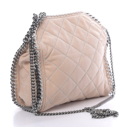 Stella McCartney Shaggy Deer Quilted Mini Falabella Fold Over Tote Powder 3 of 9