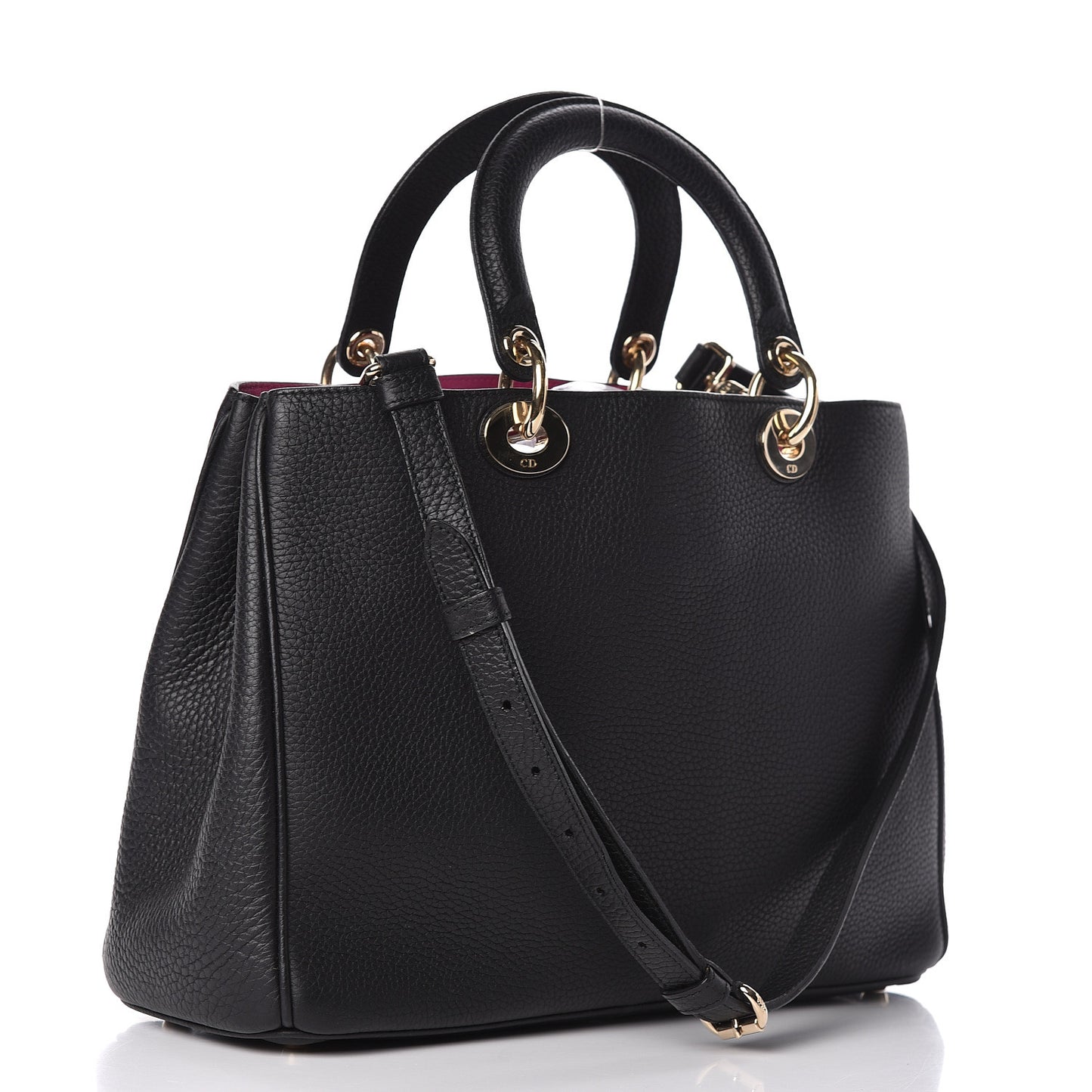 Bullcalf Medium Diorissimo Tote Black Rose Indien