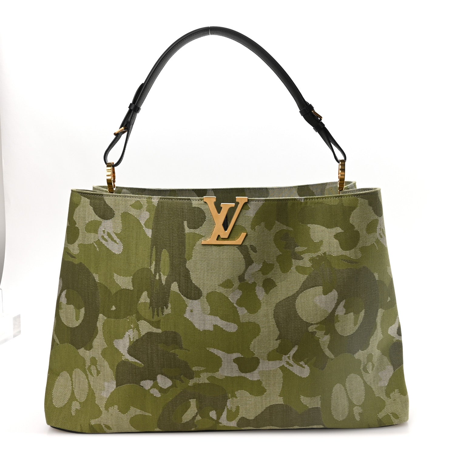 Louis Vuitton LV X TM Washed Denim Artycapucines Camouflage XXXL Khaki 1 of 11