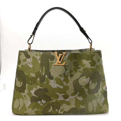 Louis Vuitton LV X TM Washed Denim Artycapucines Camouflage XXXL Khaki 1 of 11