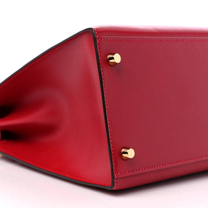 Hermes Tadelakt Kelly Sellier 35 Rouge Vif 8 of 9