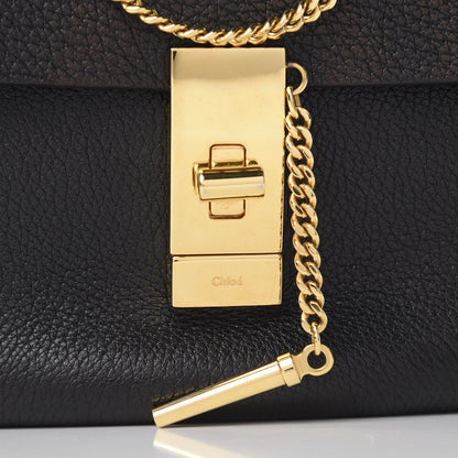 Chloe Grained Lambskin Mini Drew Shoulder Bag Black 8 of 8