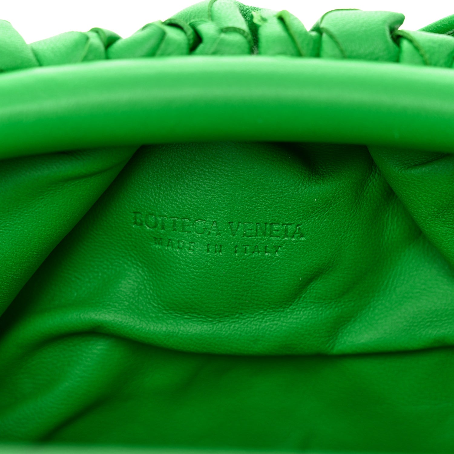 Bottega Veneta Nappa Intrecciato The Mini Pouch Clutch Parakeet 6 of 10