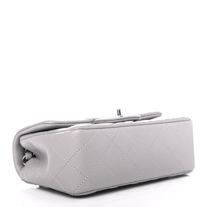 Chanel Lambskin Quilted Mini Rectangular Flap Grey 3 of 4