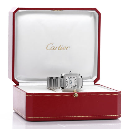 Cartier Stainless Steel 28mm Tank Francaise Automatic Watch 5 of 5