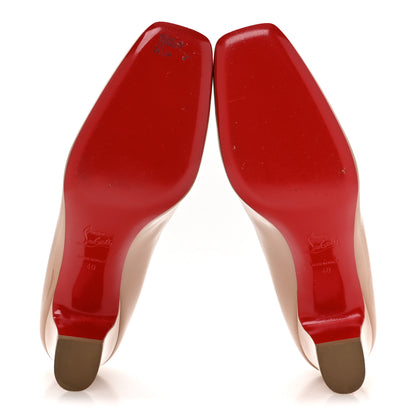 Christian Louboutin Patent Pyramidam 45 Pumps 40 Nude 6 of 7