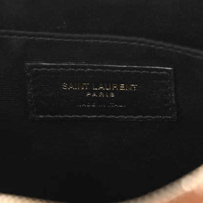 Saint Laurent Suede Matelasse Monogram Lou Camera Bag Cinnamon 5 of 7
