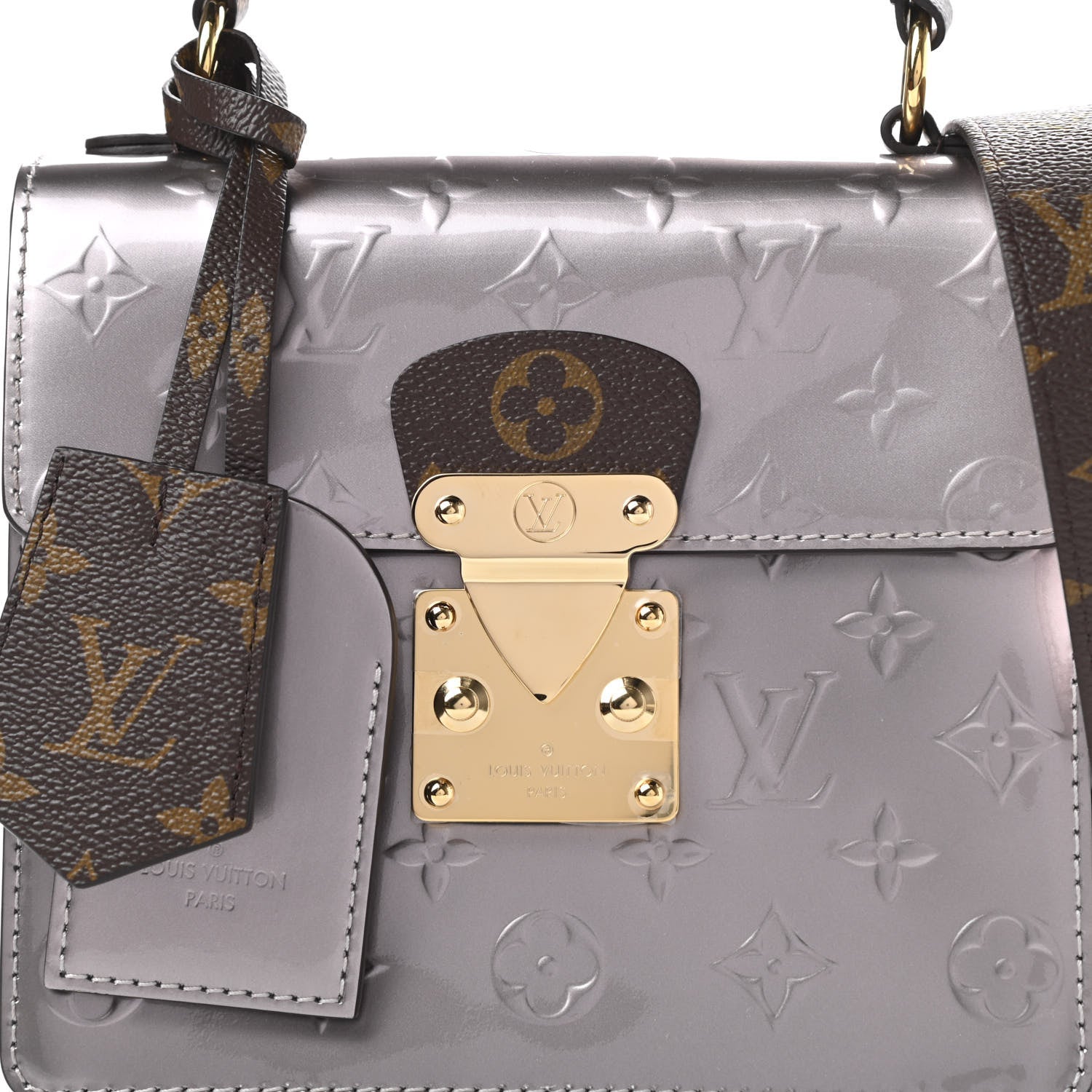 Louis Vuitton Vernis Epi Monogram Spring Street Bitume Metallise 8 of 10