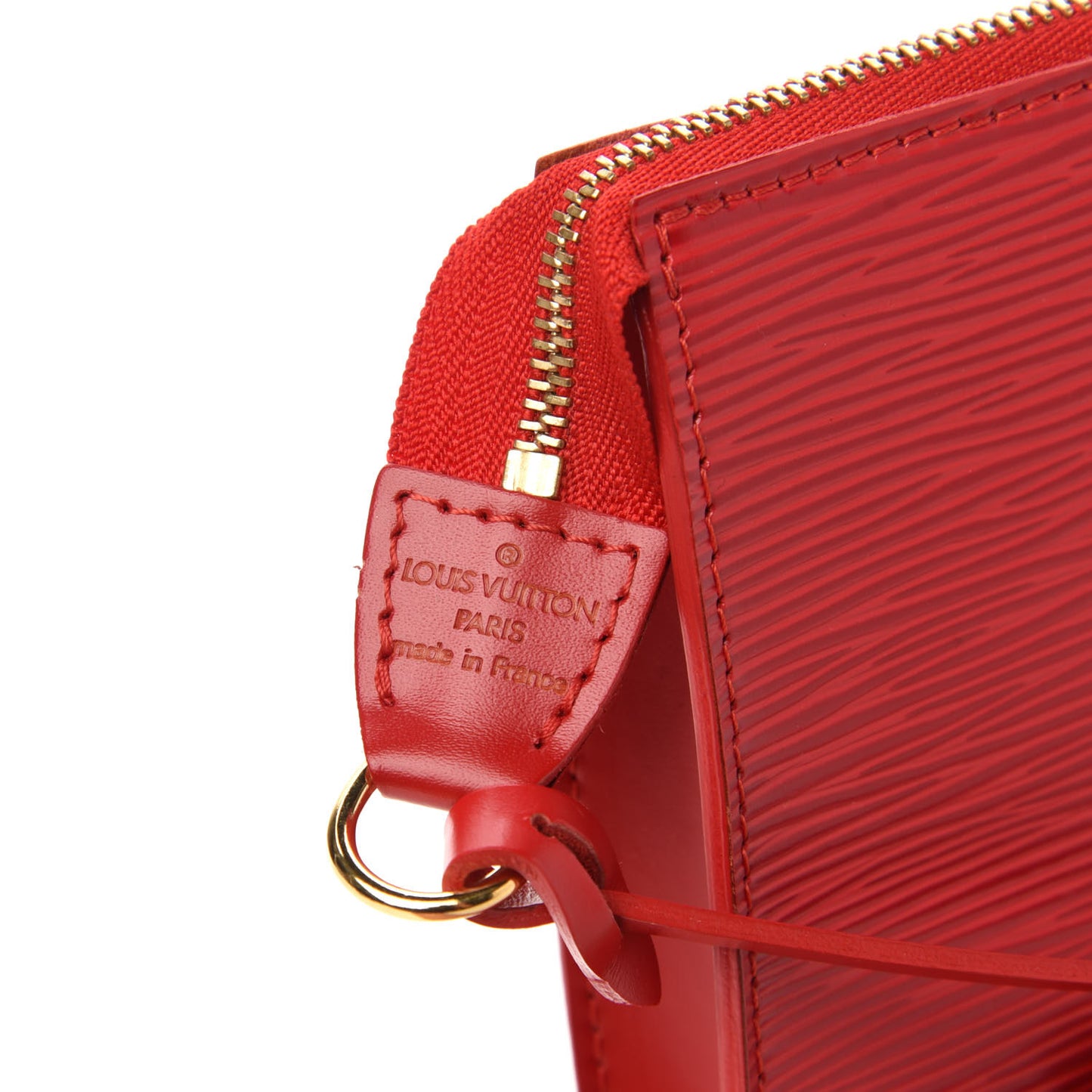 Epi Pochette Accessories 24 Castillan Red