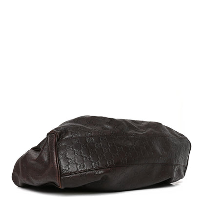 Gucci Guccissima Large Sukey Tote Dark Brown 4 of 10