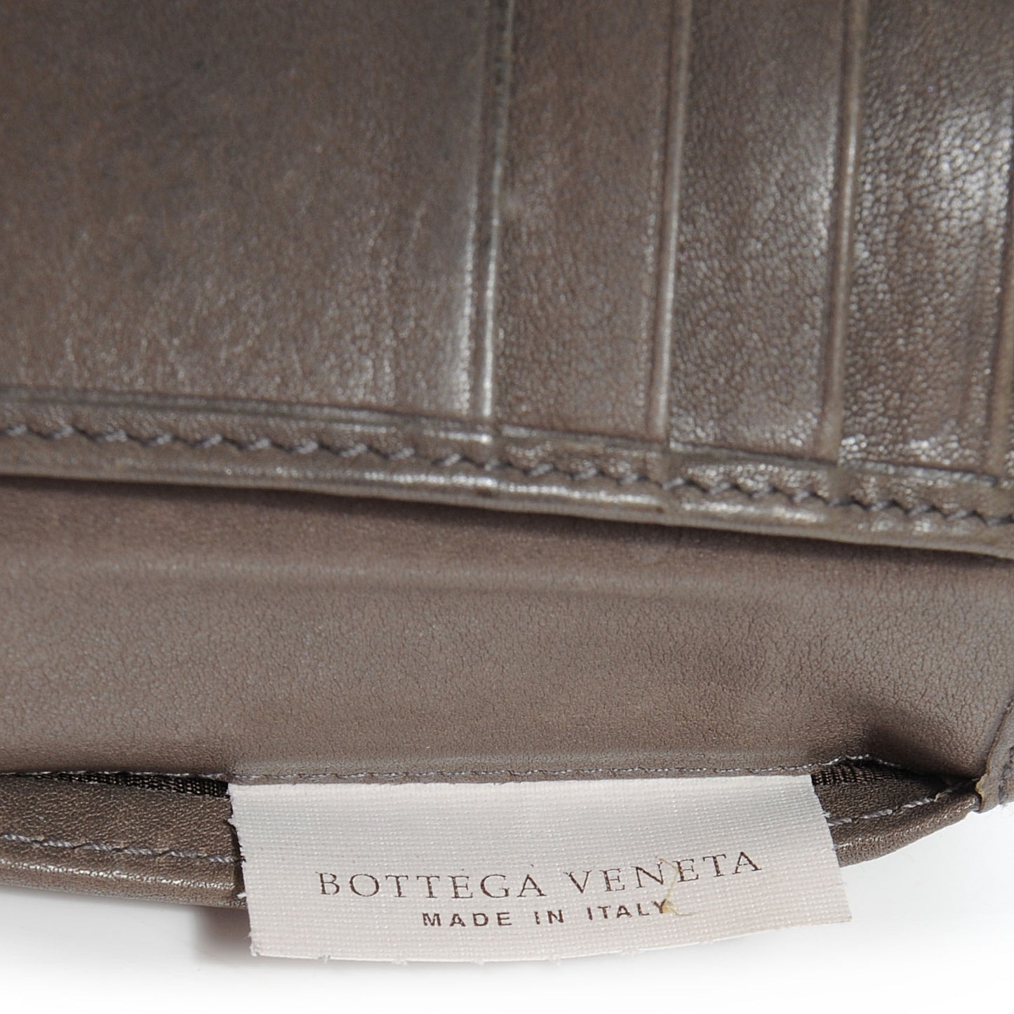 Nappa Intrecciato Mens Wallet Grey