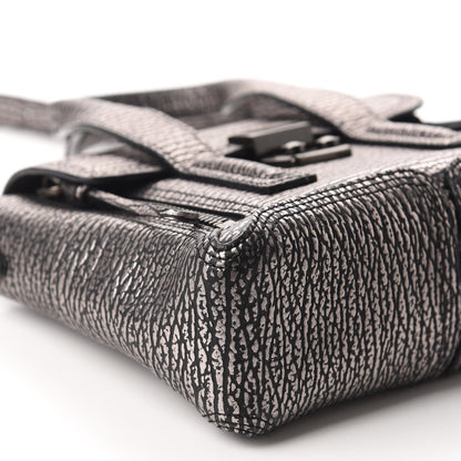 3.1 Phillip Lim 3.1 Textured Calfskin Mini Pashli Satchel Black Mauve 6 of 10