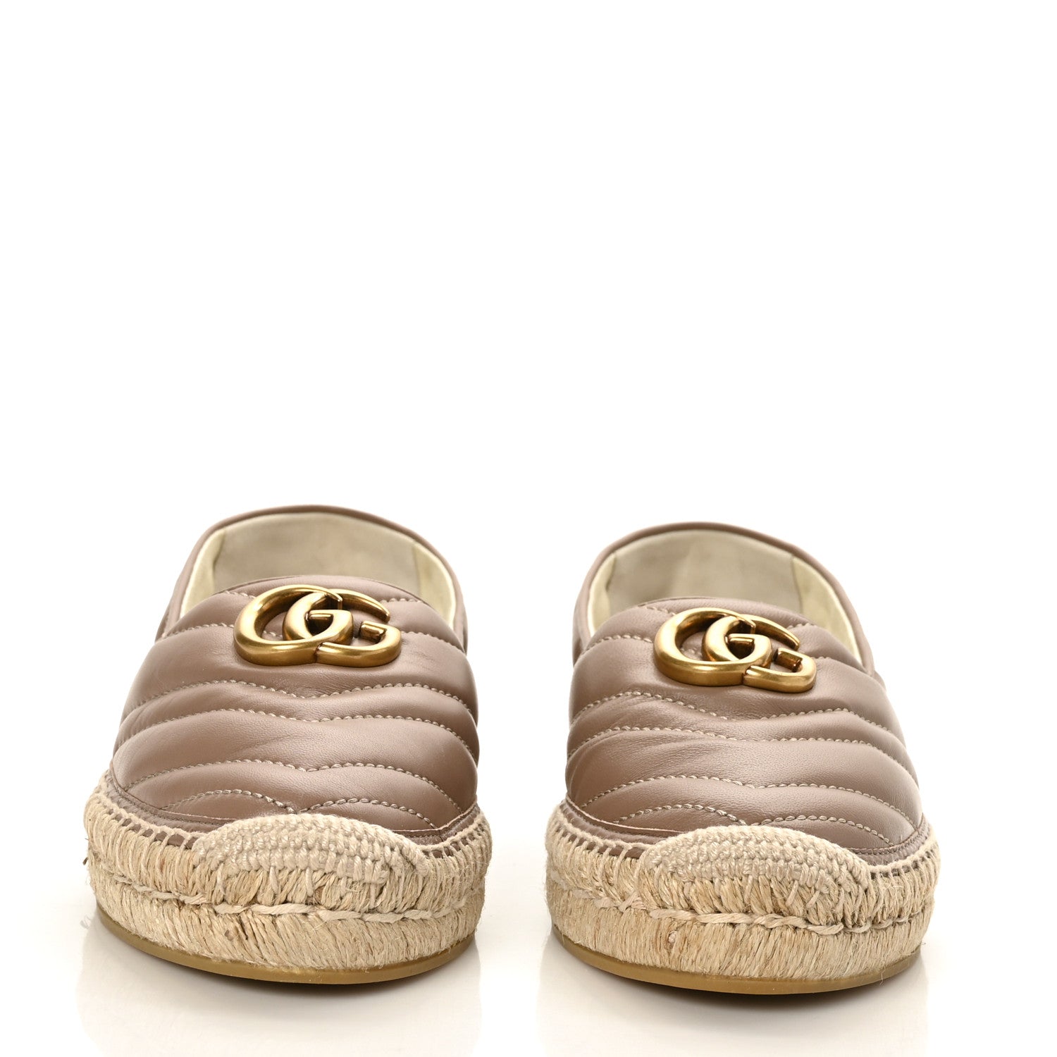 Gucci Nappa Matelasse GG Marmont Espadrilles 38 Porcelain Rose 3 of 8