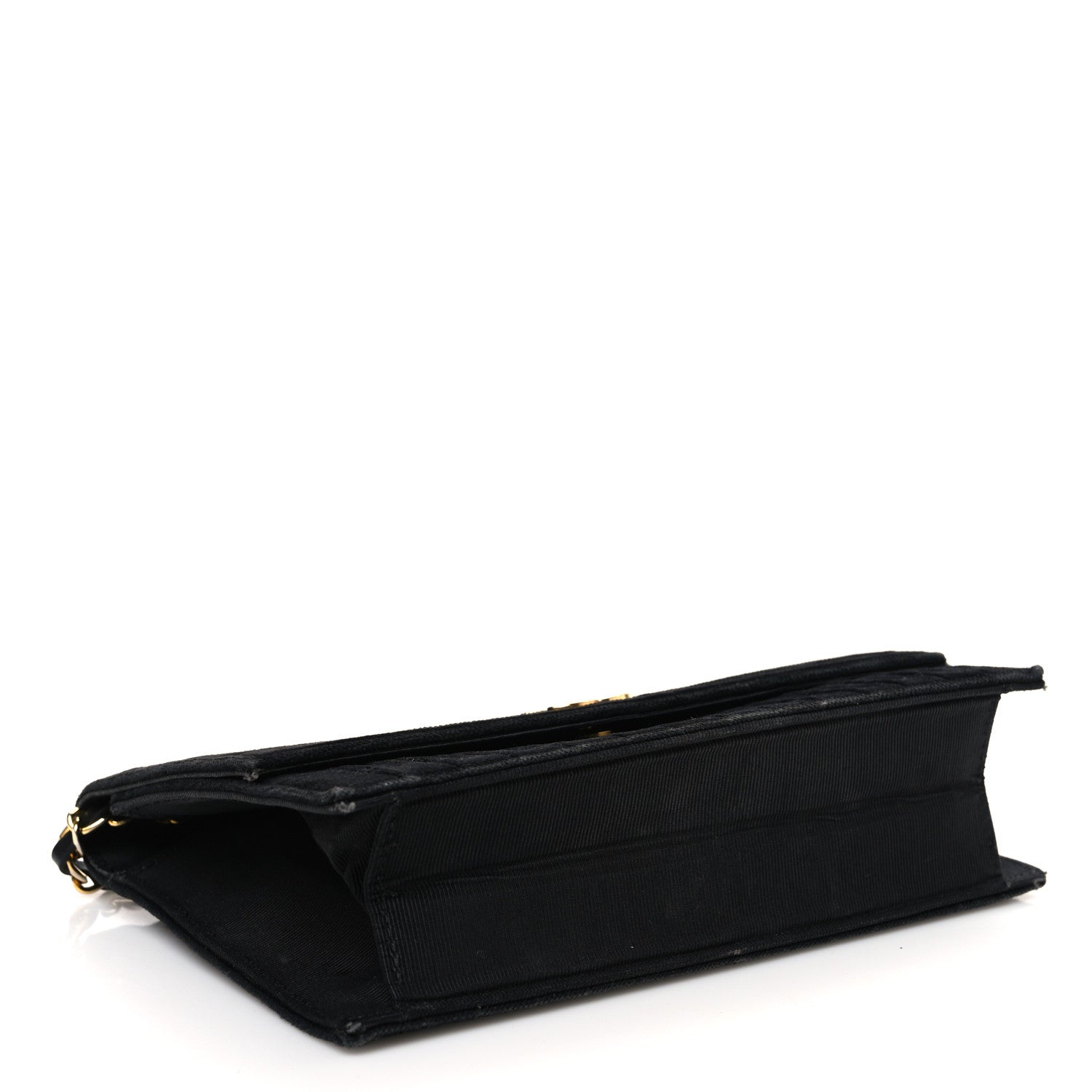 Chanel Velvet Vertical Horizontal Quilt Single Flap Black 4 of 10