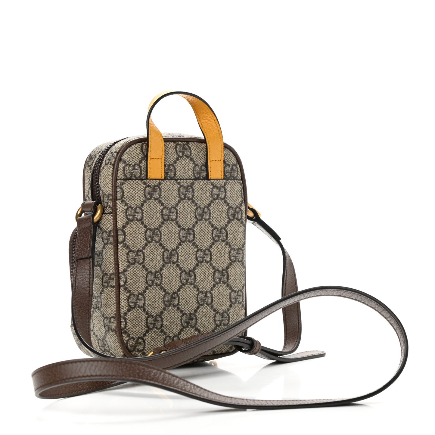 GG Supreme Monogram Mini Neo Vintage Double Zip Messenger Bag Beige New Acero Crop