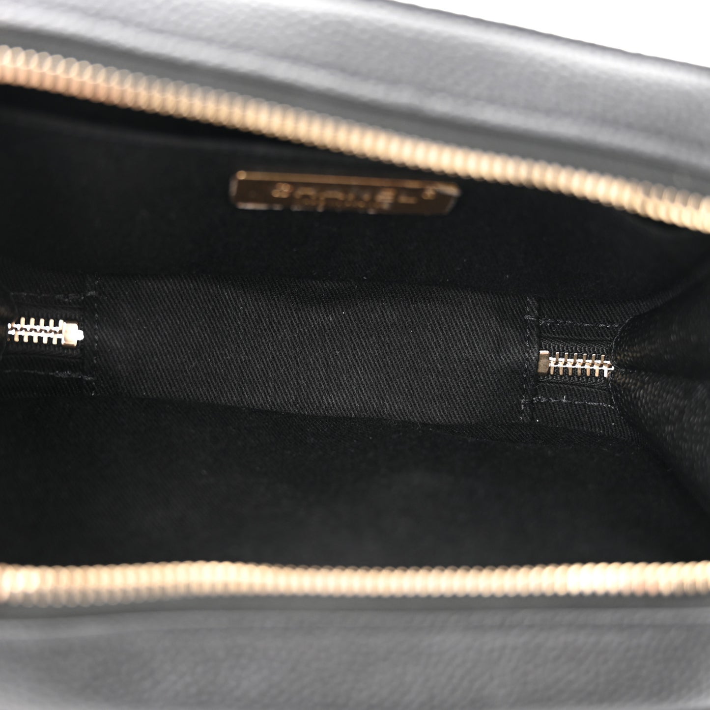 Caviar Quilted Waist Bag Black
