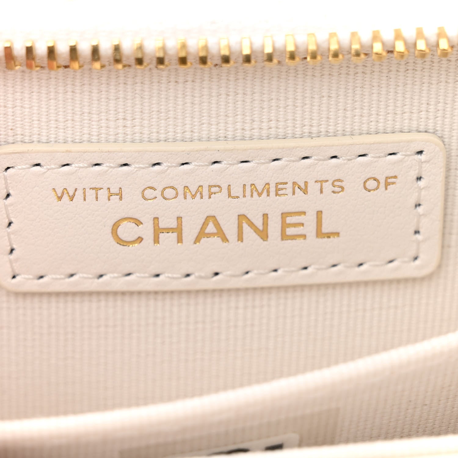 Chanel Tweed Quilted Bow Flap Card Holder On Chain White 7 of 12